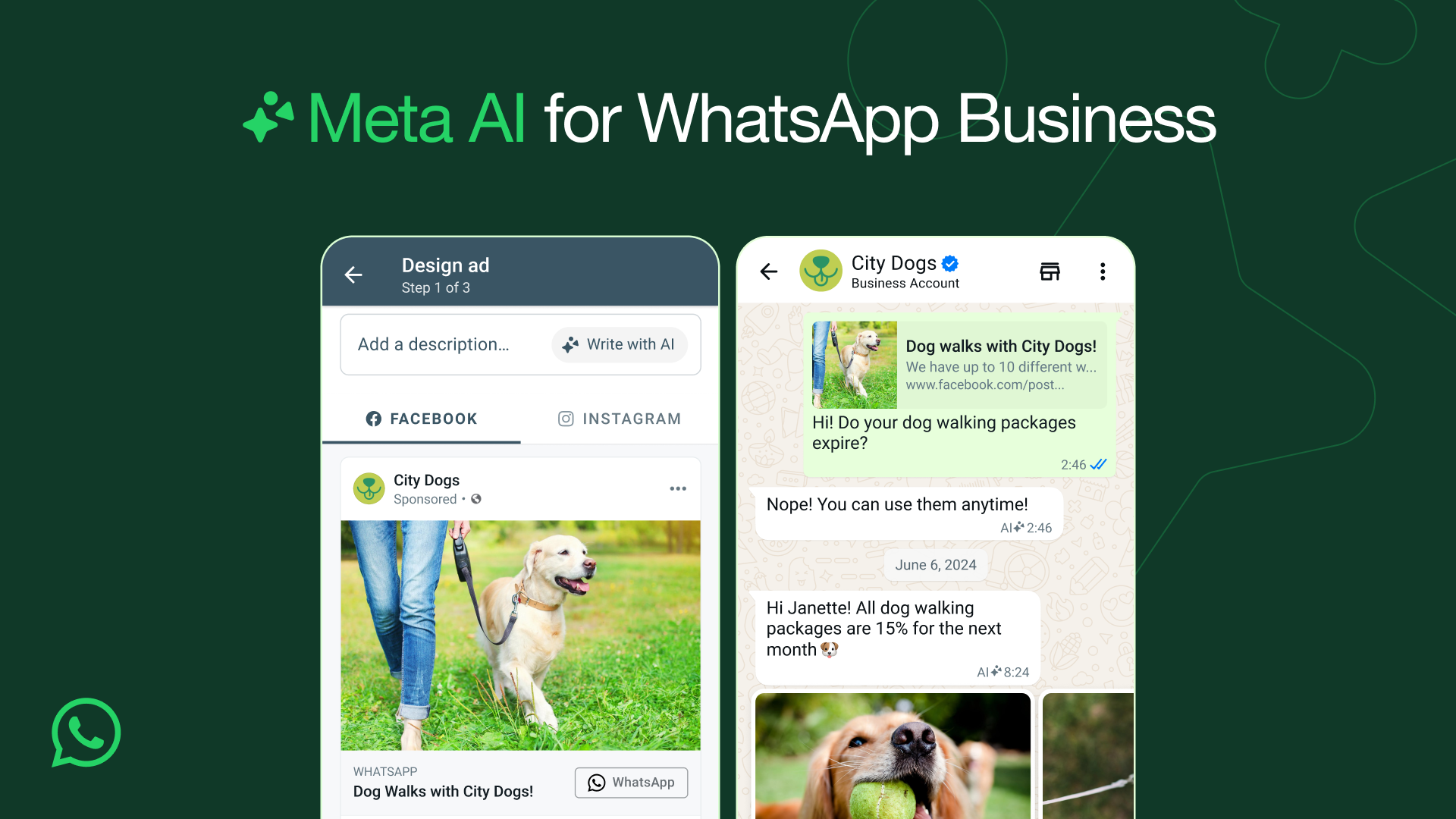 WhatsApp 面向商企推出 AI 工具、Meta Verified 等新功能